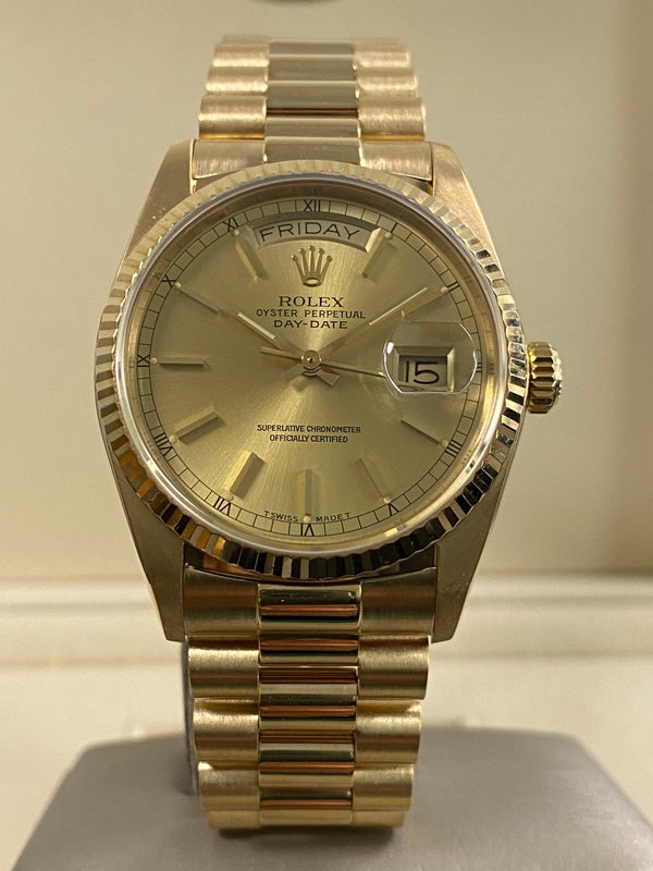 Rolex Day-Date 36 - 1986 - Champagne Dial - 18038 *FULL SET*