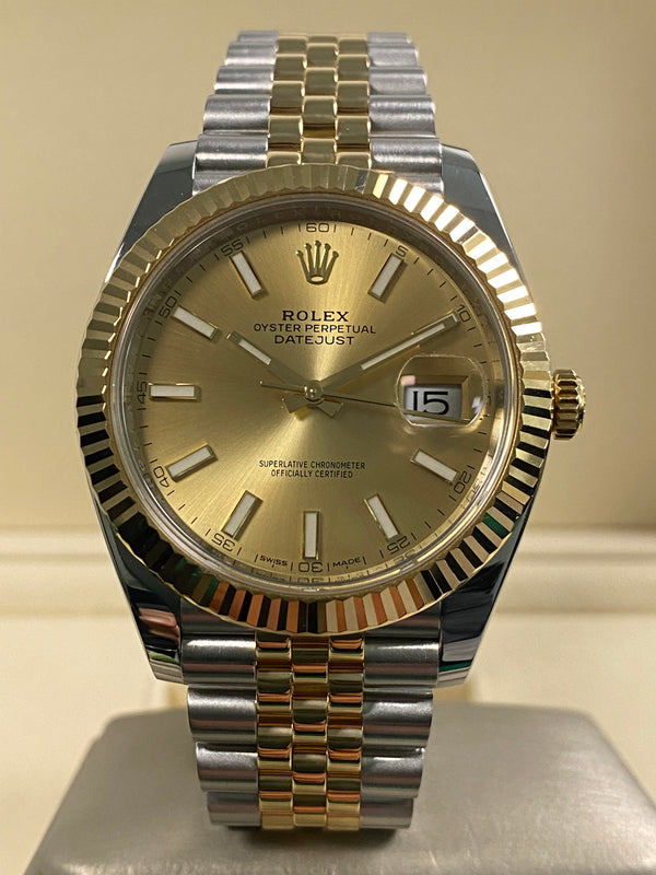 Rolex Datejust 41 - 2018 - Champagne Index Dial - 126333 *FULL SET*