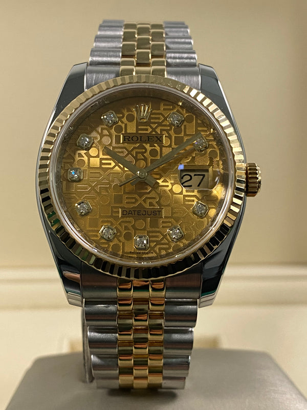 Rolex Datejust 36 - 2014 - Anniversary Diamond Dial - 116233 *FULL SET*