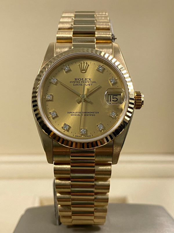 Rolex Datejust 31 - 1991 - Factory Diamond Dial - 68278