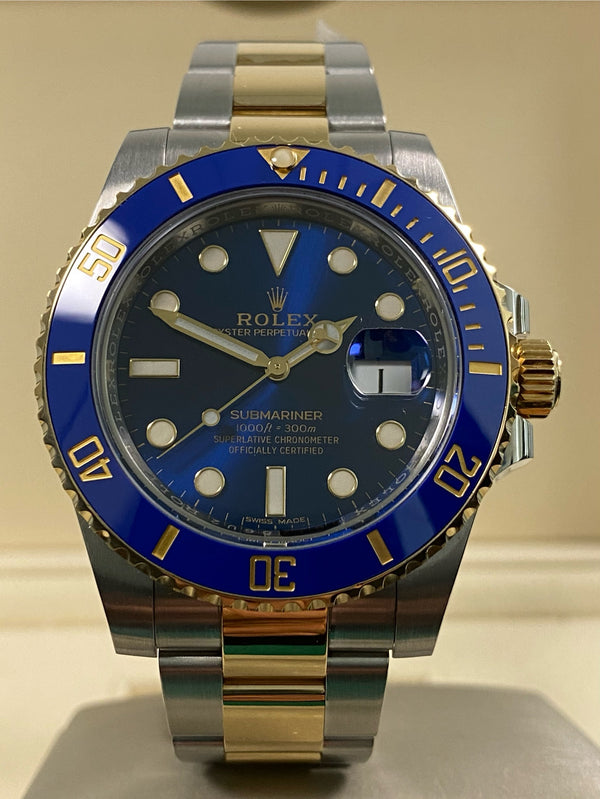 Rolex Submariner Date - 2019 - "Bluesy" - 116613LB *FULL SET*