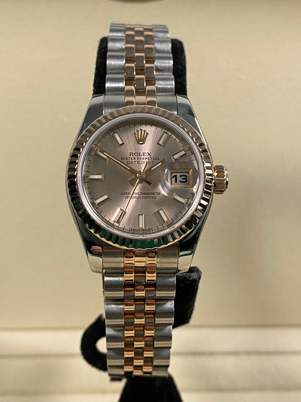 Rolex Lady-Datejust 26 - 2015 - Pink Index Dial - 179171 *FULL SET*