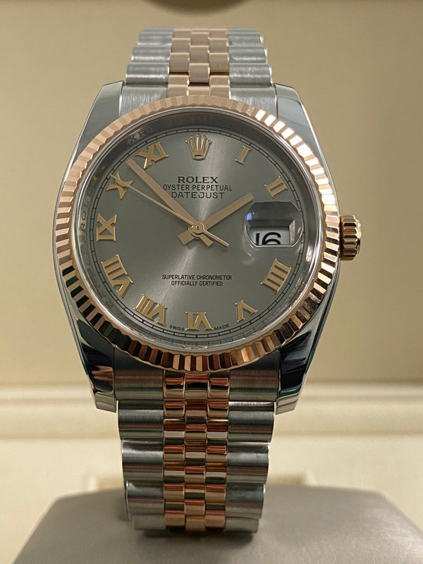 Rolex Datejust 36 - 2012 - Silver/Rhodium Dial - 116231 *FULL SET*