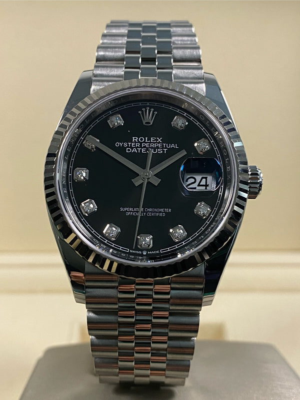 Rolex Datejust 36 - 2025 - Black Diamond Dial - 126234 *FULL SET*