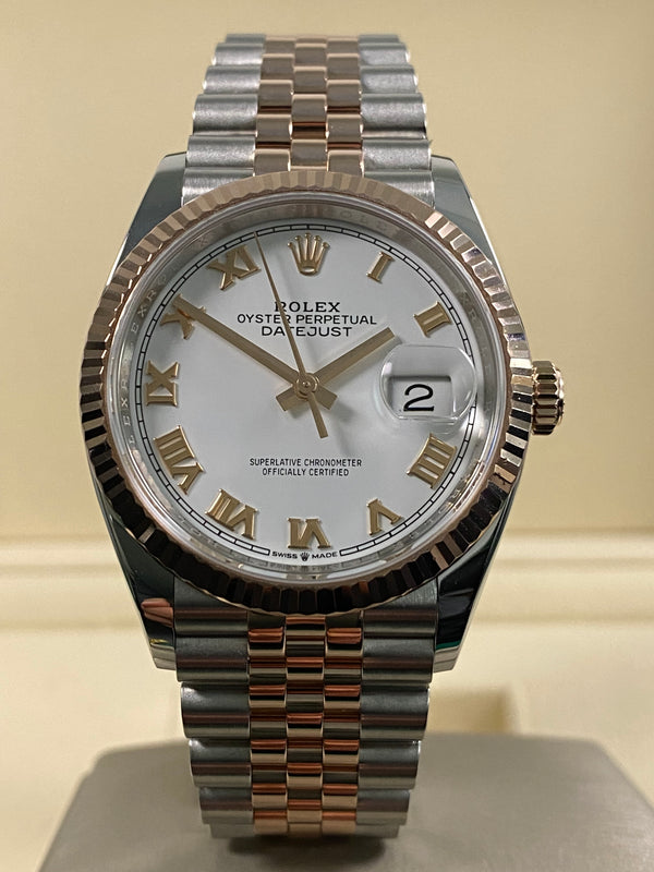 Rolex Datejust 36 - 2018 - White Roman Dial - 126231 *FULL SET*