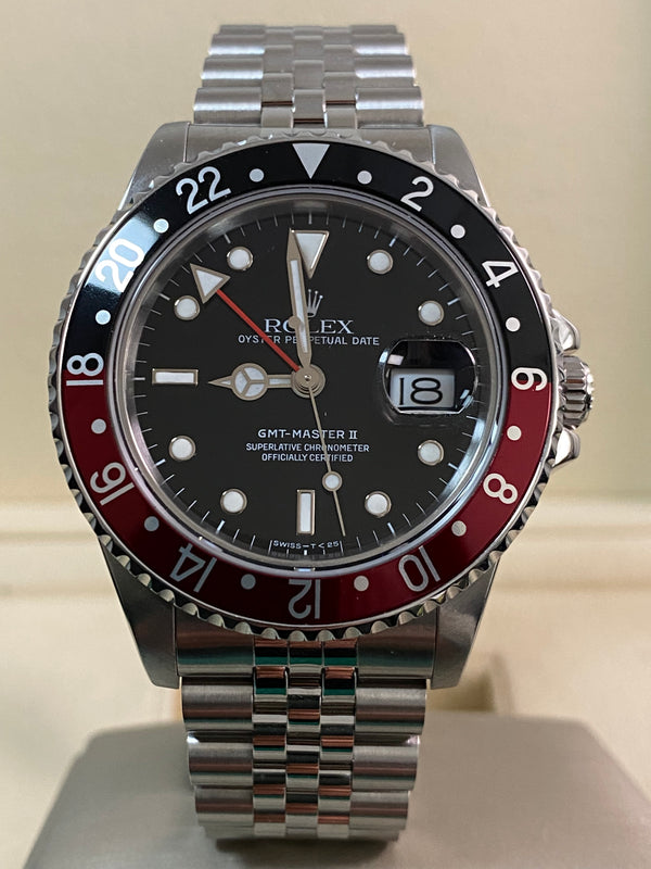 Rolex Steel GMT-Master II -  L serial - "Coke" - Jubilee Bracelet - 16710 *FULL SET*