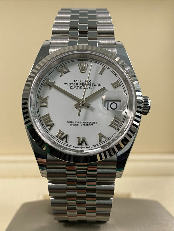 Rolex Datejust 36 - 2025 - White Roman Dial - 126234 *FULL SET*