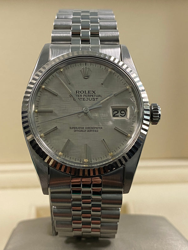 Rolex Datejust 36 - 1983 - Silver Linen Dial - 16014 *FULL SET*