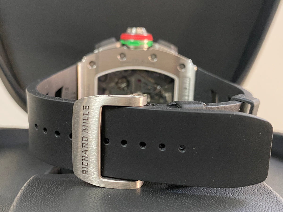 Richard Mille Split-Seconds Chronograph Titanium - 2023 - Skeleton Arabic Dial - Rubber Bracelet - RM65-01 *COMPLETE SET*