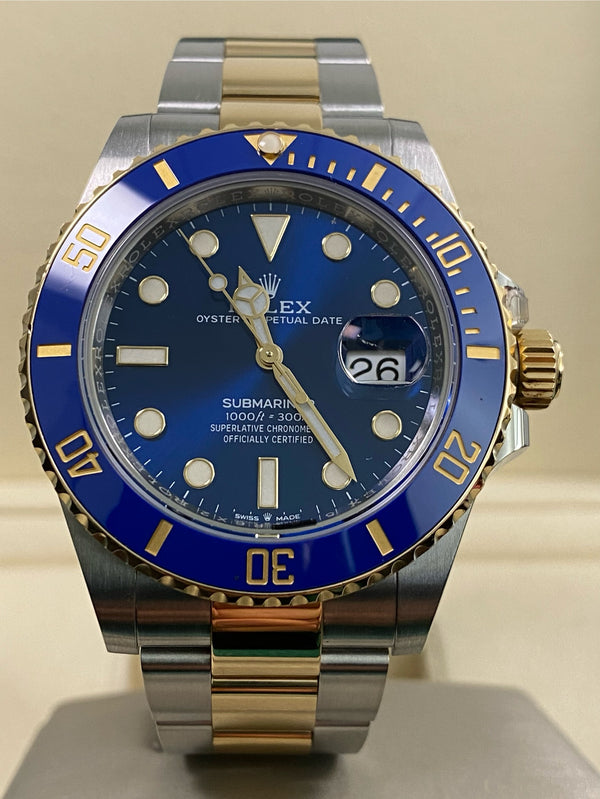 Rolex Steel & Yellow Gold Submariner Date - 2021 - "Bluesy" Blue Bezel - Blue Dial - 126613LB *FULL SET*