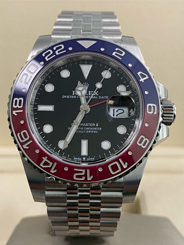 Rolex Steel GMT-Master II - 2025 -"Pepsi" - Black Dial - Jubilee Bracelet - 126710BLRO *FULL SET*