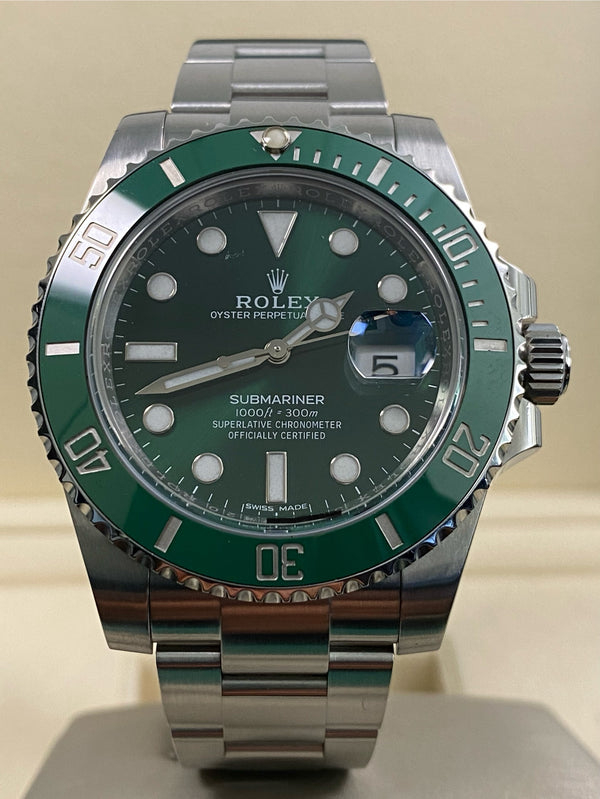 Rolex Steel Submariner Date - 2017 - "Hulk" - 116610LV *Discontinued Model*