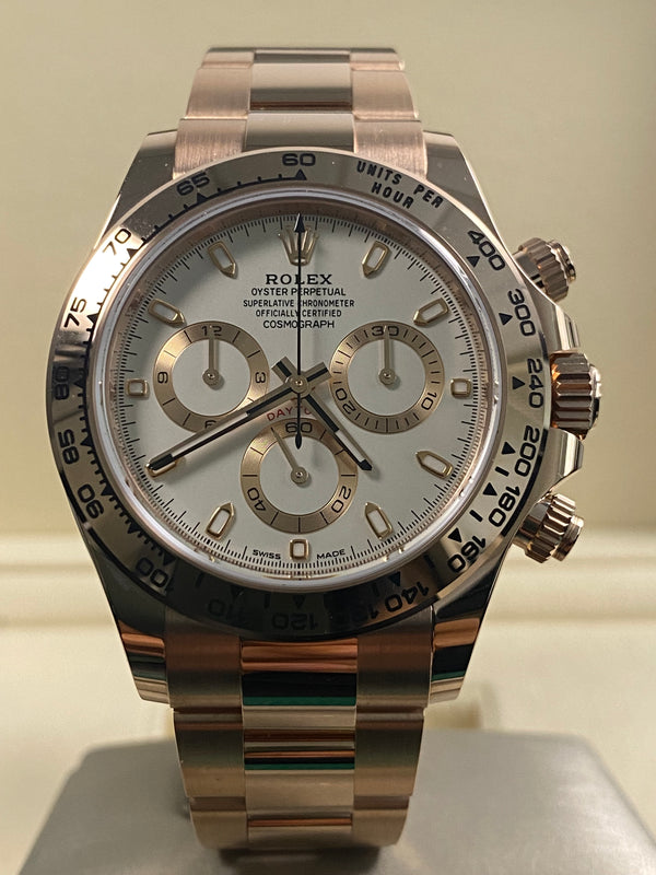 Rolex Everose Gold Cosmograph Daytona - 2021 - Ivory Dial - 116505 *FULL SET*