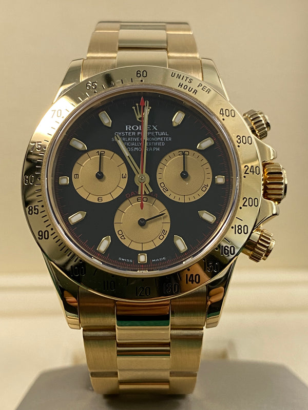 Rolex Yellow Gold Cosmograph Daytona - 2001 - "Paul Newman" Dial - 116528 *FULL SET*