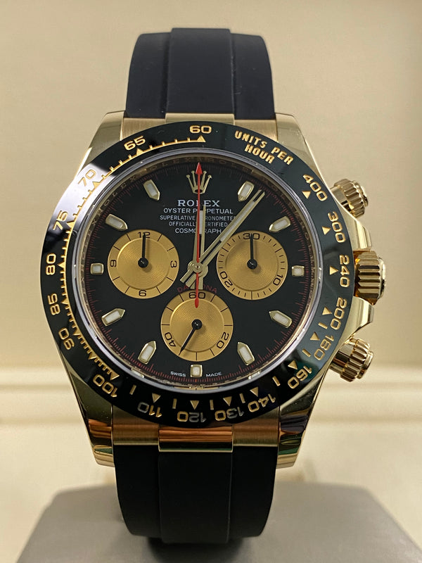 Rolex Yellow Gold Cosmograph Daytona - 2023 - "Paul Newman" Dial - Oysterflex - 116518LN *FULL SET*