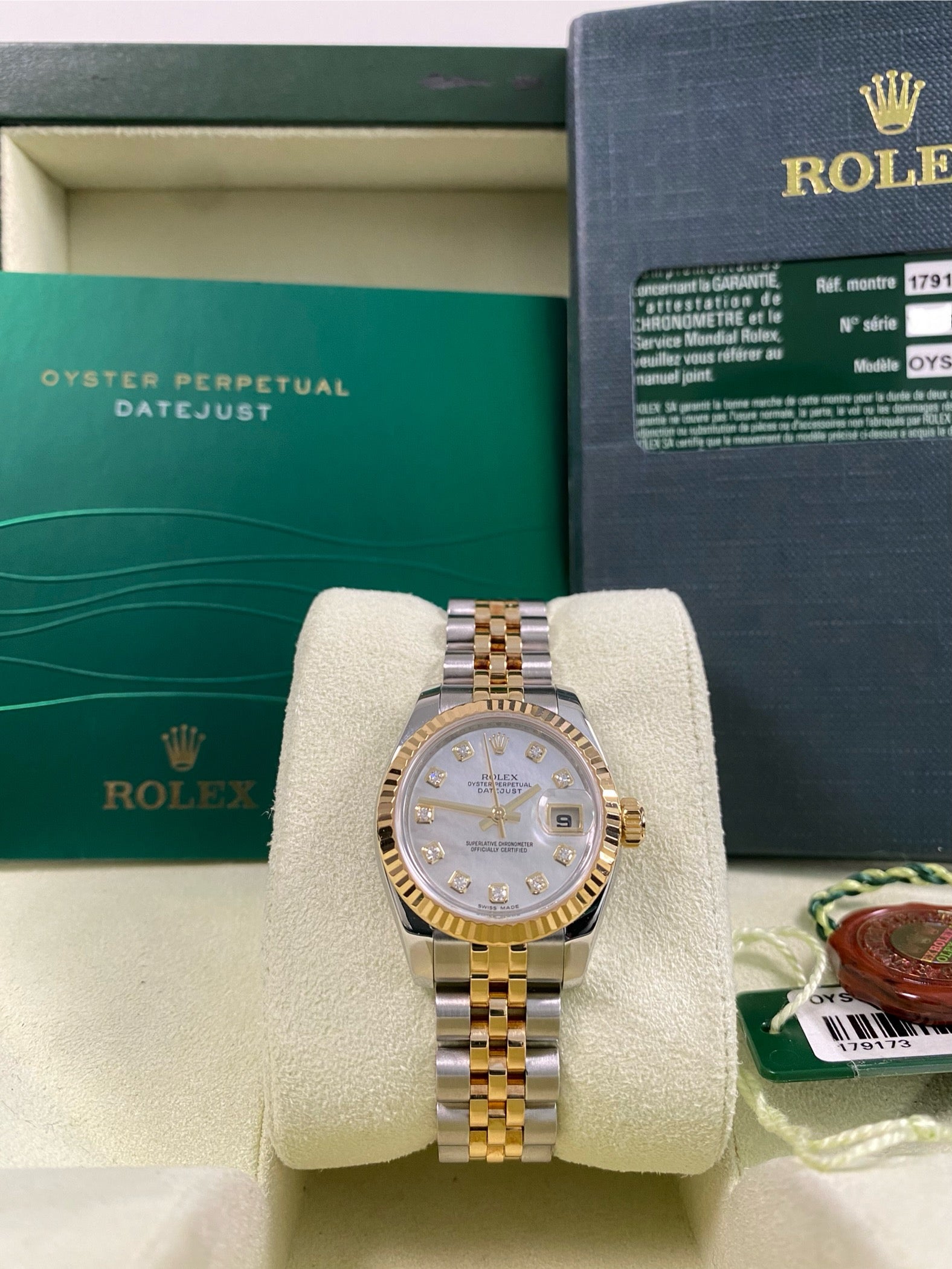 Rolex Lady-Datejust - 2010 - Mother-of-Pearl Diamond Dial - 179173