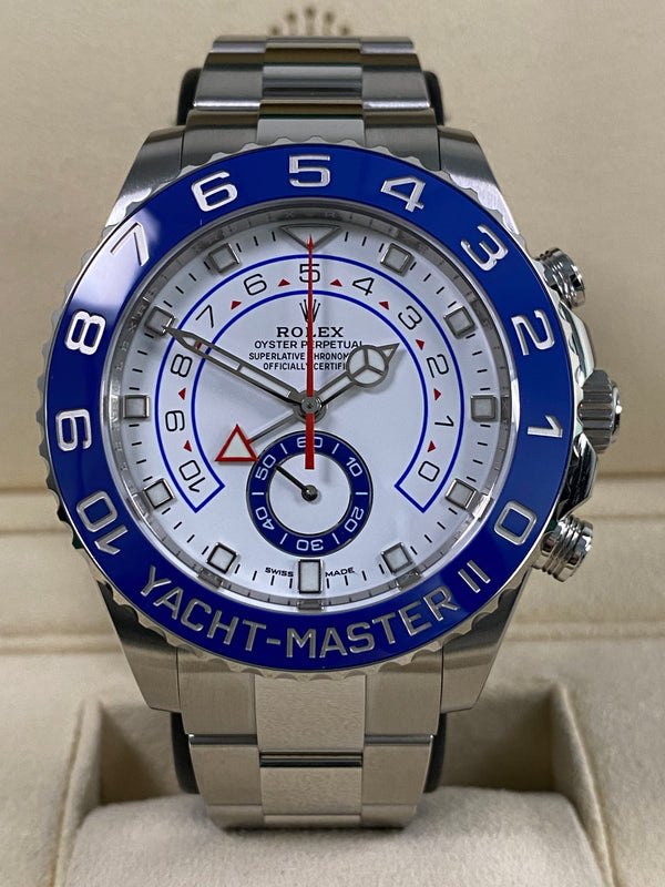 Rolex Yacht-Master II - 2021 - White Dial Mercedes Hands - 116680 *UNPOLISHED*