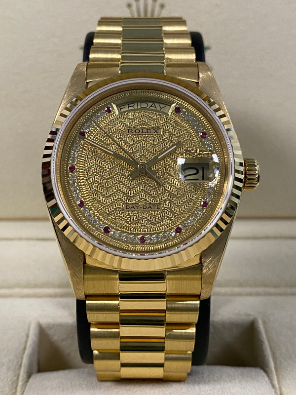 Rolex Day-Date 36 - 1986 - Missoni Dial - 18038 *FULL SET*