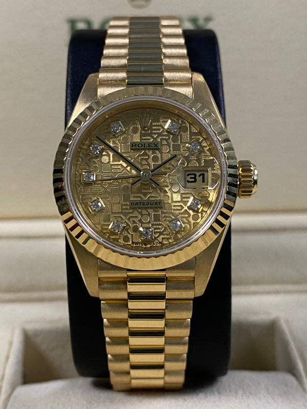 Rolex Lady-Datejust - 1994 - Anniversary/Computer Dial - 69178 *FULL SET*