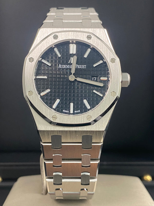 Audemars Piguet Royal Oak Lady - Black Dial - 67650ST *FULL SET*