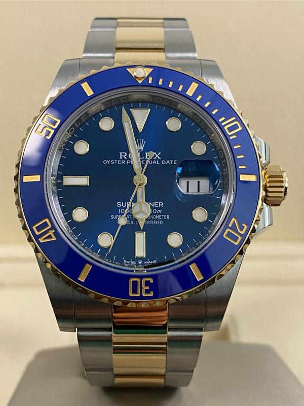 Rolex Steel & Yellow Gold Submariner Date - 2021 - "Bluesy" Blue Bezel - Blue Dial - 126613LB *FULL SET*
