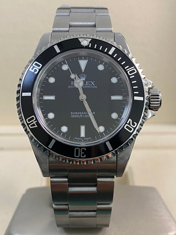 Rolex Steel No Date Submariner - F serial - Pre Ceramic Bezel - Black Dial - 14060M