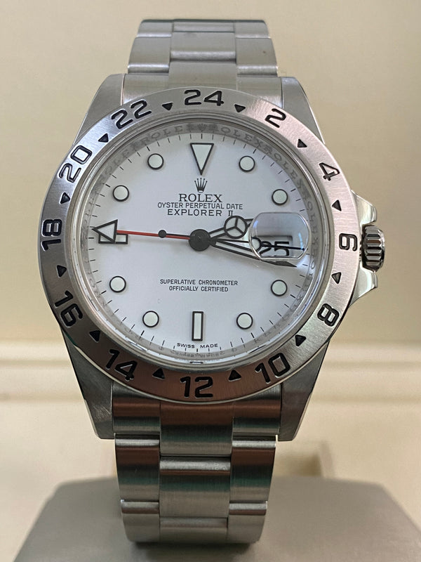 Rolex Oyster Perpetual Explorer II - G serial - "Polar" - 16570 *3186 Movement*