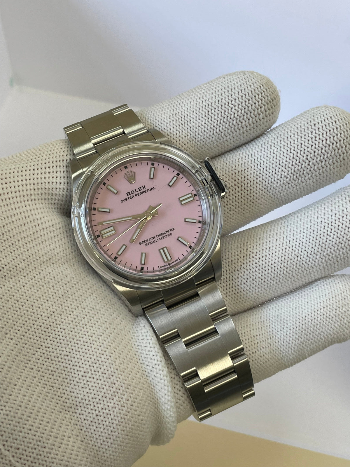 Rolex Oyster Perpetual 36 - 2023 - Domed Bezel - Candy Pink Index Dial - Oyster Bracelet - 126000