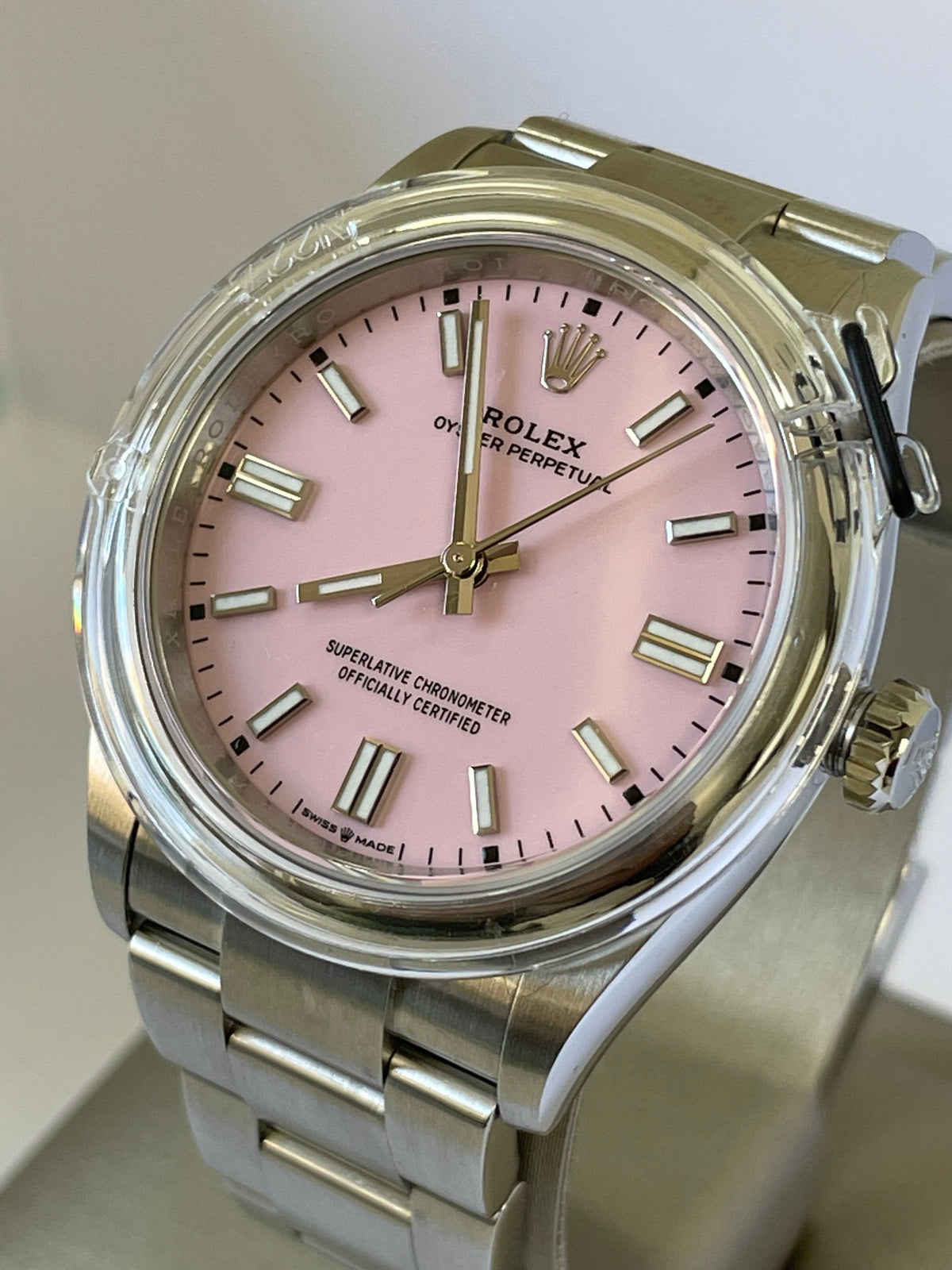 Rolex Oyster Perpetual 36 - 2022 - Domed Bezel - Candy Pink Index Dial - Oyster Bracelet - 126000