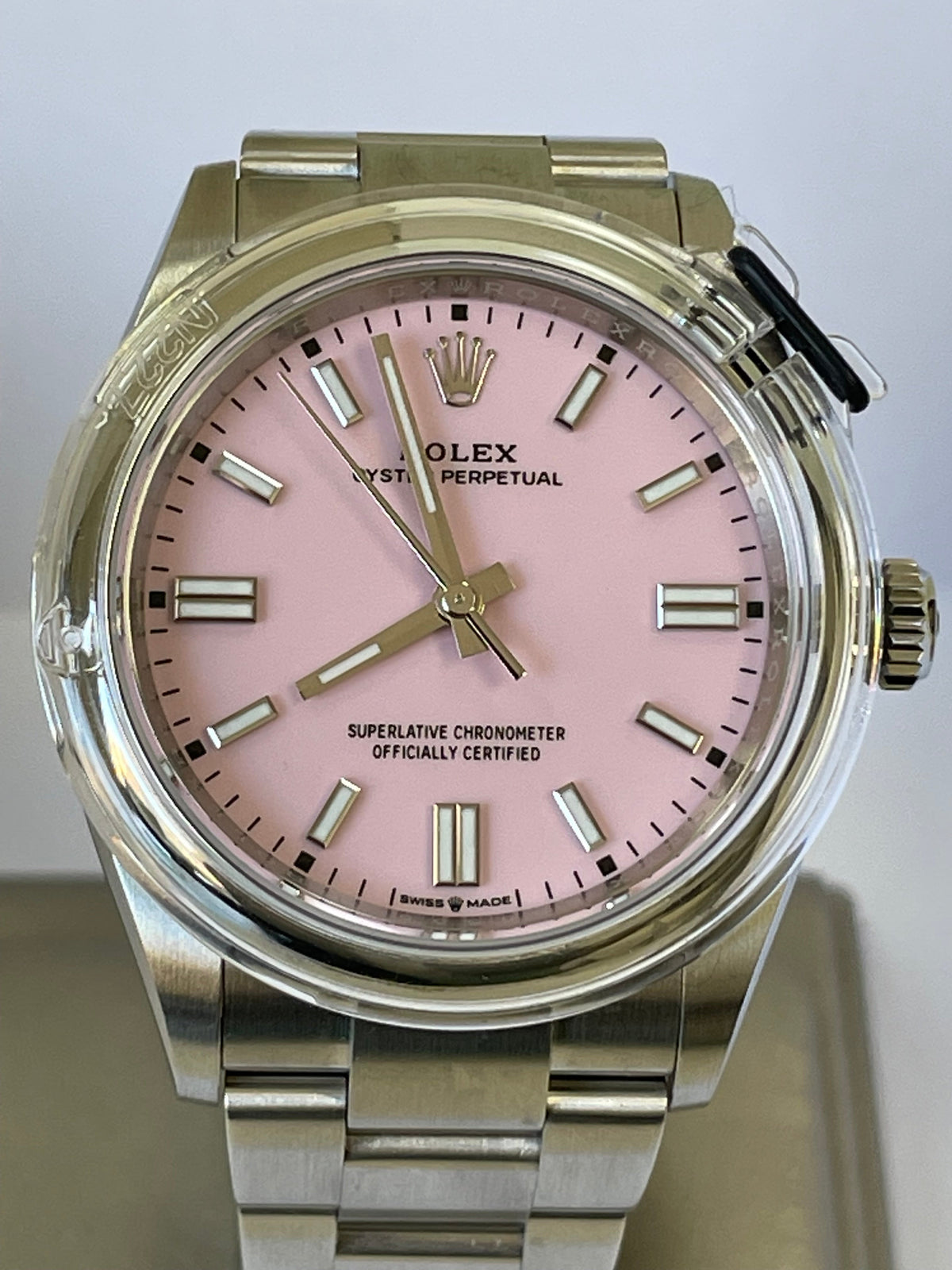 Rolex Oyster Perpetual 36 - 2023 - Domed Bezel - Candy Pink Index Dial - Oyster Bracelet - 126000