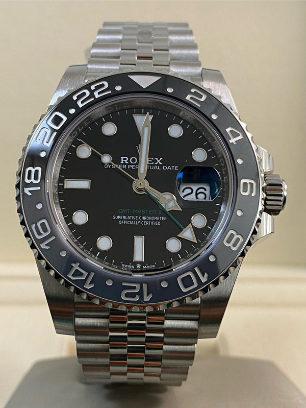 Rolex Steel GMT-Master II - 2024 - "Bruce Wayne" - Jubilee Bracelet - 126710GRNR *FULL SET*