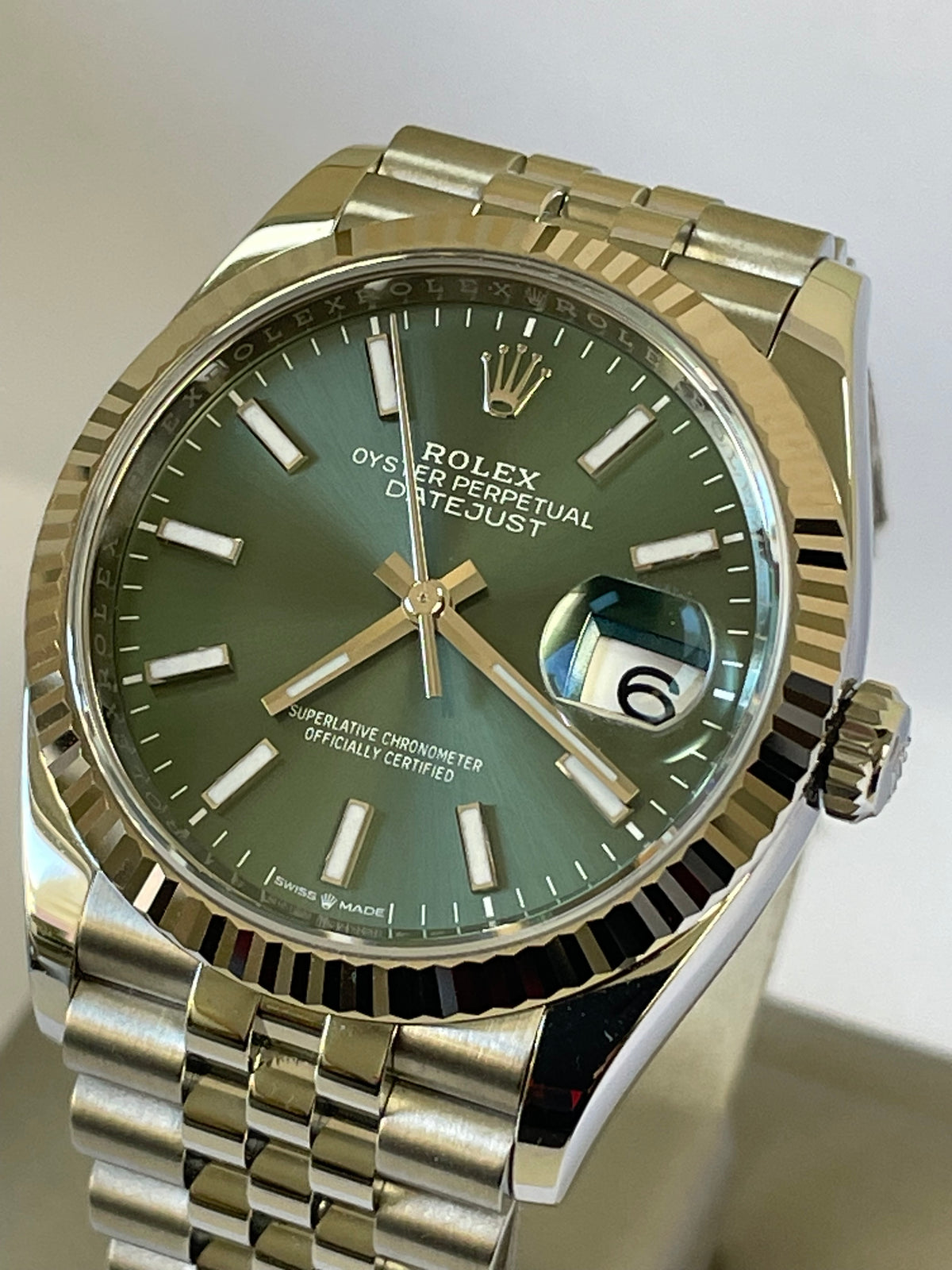 Rolex Steel Datejust 36 - 2023 - Fluted Bezel - Mint Green Dial - Jubilee Bracelet - 126234