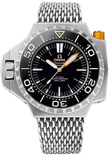 Omega Seamaster Ploprof 1200M Co-Axial Master Chronometer Watch - 55 x 48 mm Titanium Case - Bi-Directional Bezel - Black Dial - An Additional Black Rubber Strap - 227.90.55.21.01.001