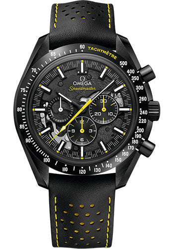 Omega Speedmaster Moonwatch Chronograph "Dark Side of the Moon" Apollo 8 - 44.25 mm Black Ceramic Case - Black Dial - Perforated Black Leather Strap - 311.92.44.30.01.001