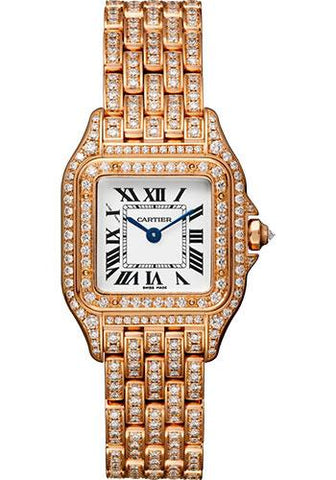 Cartier Panthere de Cartier Watch - 22 mm Pink Gold Diamond Case - Diamond Bracelet - HPI01131
