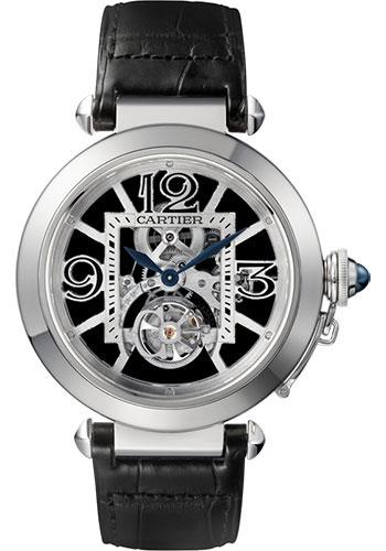 Cartier Pasha de Cartier Numbered Edition of 100 Watch - 42 mm White Gold Case - Gray Dial - Black Alligator Strap - W3030021