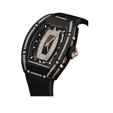 Richard Mille RM 07-01 Ladies' Black Ceramic Diamond Bezel Diamond Dial